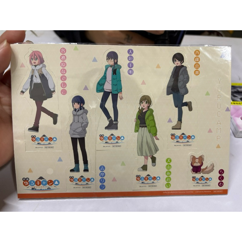 [現貨24H內出貨]人物書籤組 搖曳露營 特典 / 各務原撫子 齊藤惠那 鳥羽美波 志摩凜 大垣千明 犬山葵 土岐綾乃