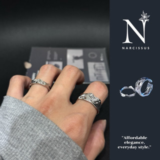 【NCS現貨實拍】F1 錫紙褶皺戒指兩件套 ins風嘻哈 高階感 戒指 戒指女 女生戒指 戒子 可調節戒指 戒指男 男生