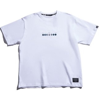 UNDER PEACE 24AW NEW START / TEE 月相 短T (白色) 化學原宿
