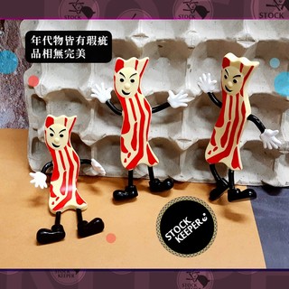 ◀倉庫掌門人▶Archie McPhee Mr.Bacon 培根先生 美系 鐵線公仔 喫我喫我 早餐食物 老物 老玩具