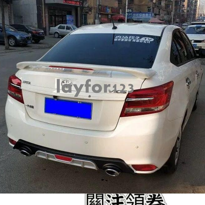 【滿290出貨】專用於17vios尾翼 14-17款vios夾式帶燈尾翼 vios免打孔定風翼