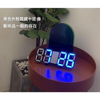 【臺灣現貨】LED數字鐘 立體電子時鐘 電子鬧鐘 掛鐘 小夜燈 電子鐘 數字時鐘 時鐘 科技電子鐘 3D數字時鐘