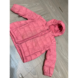二手Uniqlo 幼兒兒童空氣輕羽絨外套100cm 桃紅