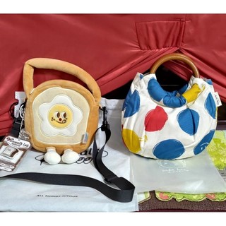 hahababy 木頭手環包 擁抱點點款已售 Vanwalk 蛋花吐司毛絨手提包斜背包肩背包
