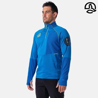 TERNUA 男 Dryshell 半門襟長袖上衣 RAGGER 1208303 / 8879深地中海 登山 中層 保暖