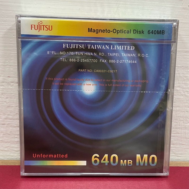 fujitsu magneto-optical disk 640MB MO 空白片