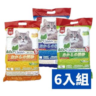 【寵物王國】免運🚗EcoClean艾可豆腐貓砂7L 6入組