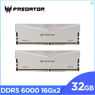 ACER 宏碁 Predator PallasII DDR5-6000 32GB(16G*2)(CL30) 超頻桌上型記