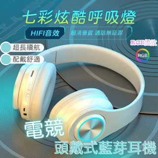 【臺灣現貨】⚡️全罩式藍牙耳機麥克風⚡️ 電競立體無線藍芽耳機 高音質重低音耳機 頭戴式藍芽耳機 耳罩式耳機 震撼低音耳