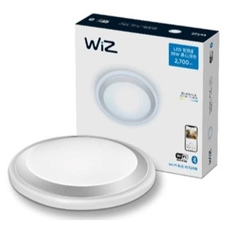 Philips 飛利浦 Smart LED WiZ 智慧照明 慕心智慧 LED吸頂燈 銀色 (PW009)