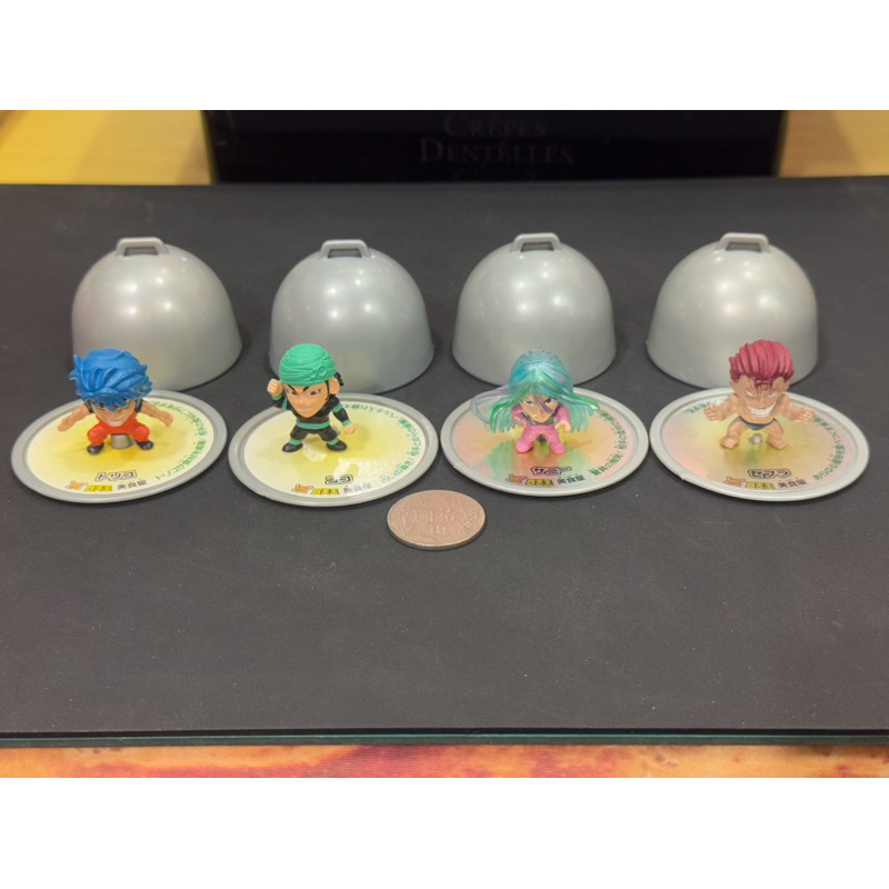 二手 美食獵人 TORIKO 餐盤 底座 小隻 公仔 人偶 美食戰爭 盒玩 四天王 合售 特瑞科 薩尼 庫克 賽普拉