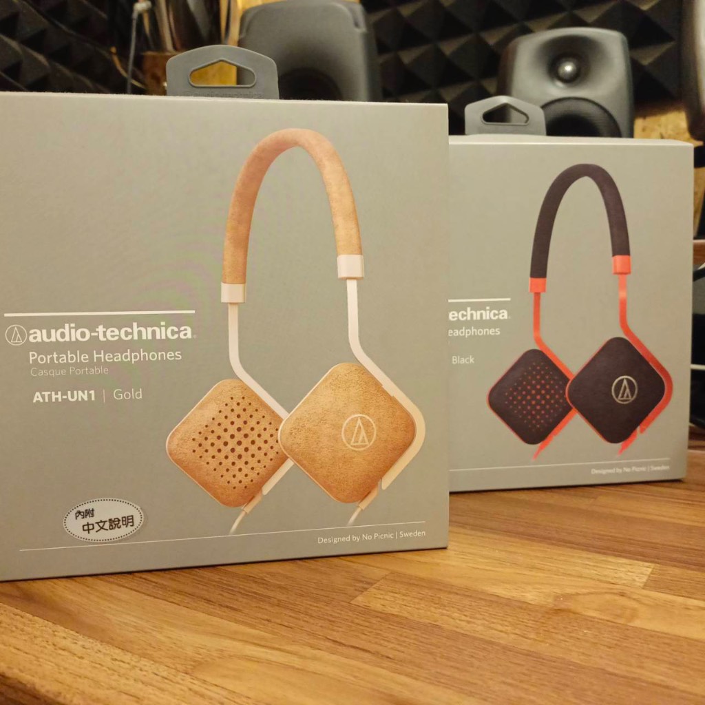 【玖的樂器】全新 公司貨 鐵三角 audio-technica ATH-UN1 金色 黑紅色 攜便型 耳罩式耳機