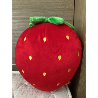 ［近全新］La mode可愛草莓抱枕 玩偶 冬季 尾牙 寢具 午安枕 娃娃 娃包 收納 廚具 道具 裝飾 聖誕 吊飾