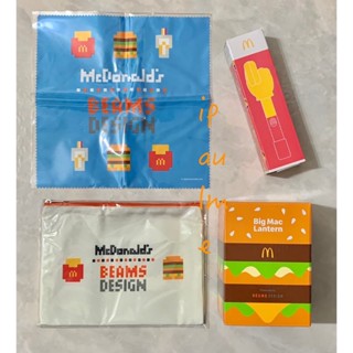 2025 日本 麥當勞 Mac Donald x BEAMS 福袋 大麥克 露營 夜燈 薯條夾 收納包 拭鏡布 大鳥姊姊