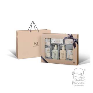 KUKU PLUS 酷咕鴨 舒敏積雪草寶寶沐浴禮盒 (附提袋) 新生兒適用