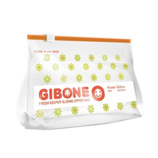 韓國GIBONE 拉鍊式保鮮夾鏈袋-花朵款 S號(20入) 超值二入組