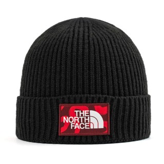 THE NORTH FACE LOGO BOX CUFFED BEANIE 蛇年限定 毛帽-NF0A3FJX 黑/白色