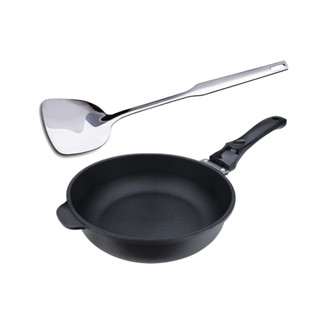 米雅可 遠紅外線陶瓷不沾深型平底鍋28cm(無蓋)MY-B01P280贈316不鏽鋼煎匙MY-J100010