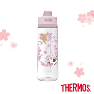 【THERMOS膳魔師】彈蓋輕水瓶710ml-櫻花貓咪(TP4329SK-PLT)