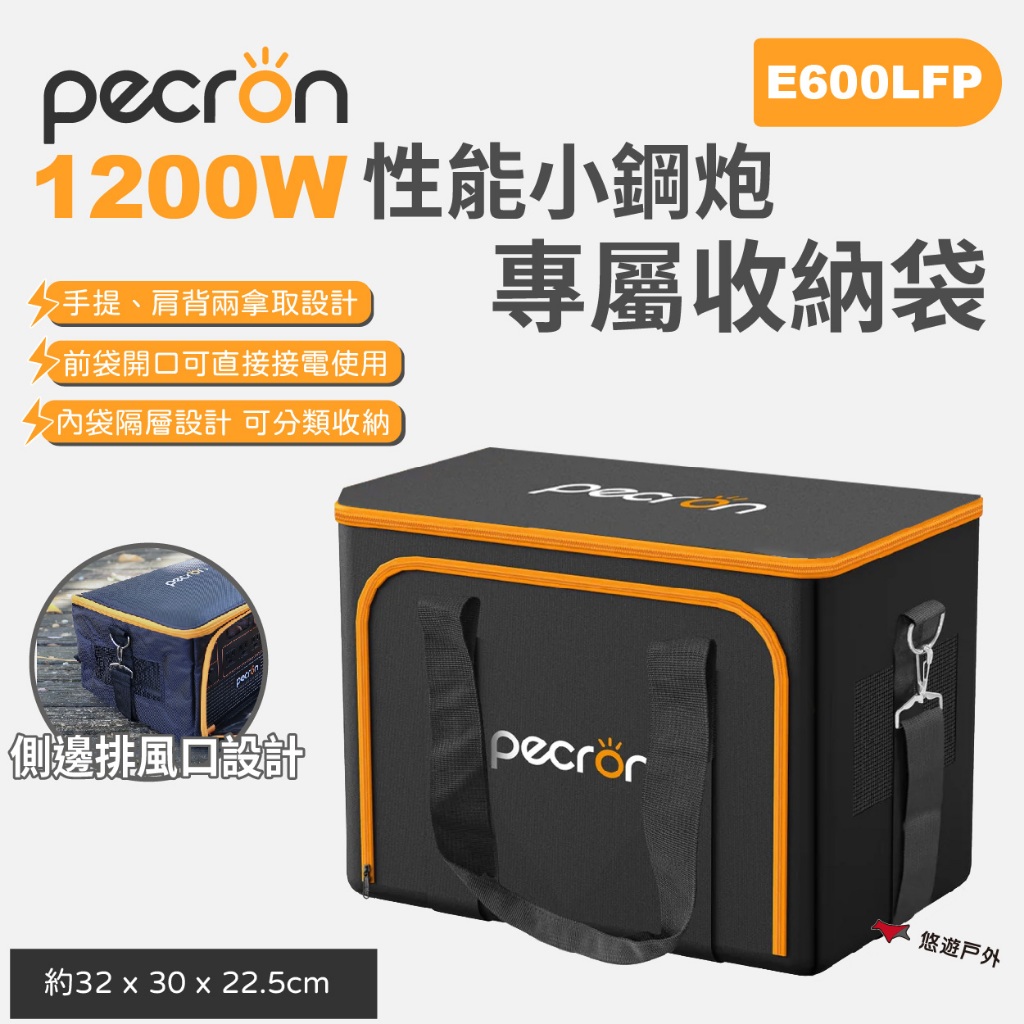 【PECRON】1200W 性能小鋼炮專屬收納包 提包 收納袋 電源袋 夾層包 登山 露營 悠遊戶外