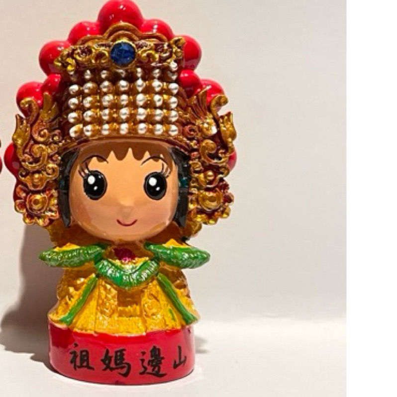 山邊媽祖 公仔 （綠色披肩）