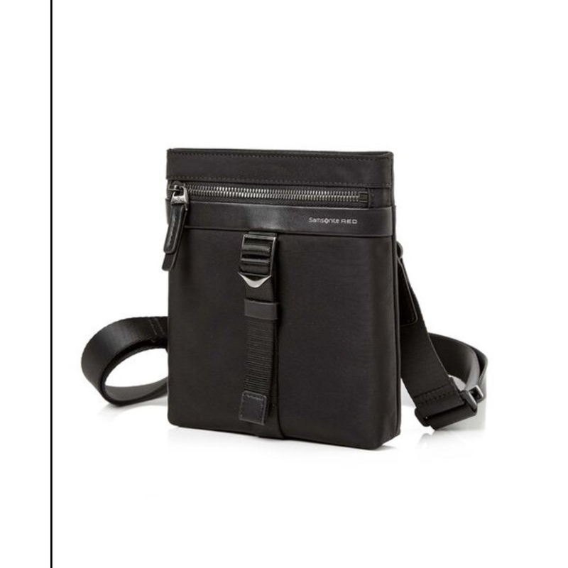 Samsonite RED 新秀麗 斜肩包 胸包 側背包 腰包 MARSTON 極輕量尼龍休閒多功能 黑 灰 ]