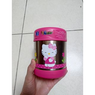 THERMOS膳魔師 全新 不鏽鋼真空保溫燜燒罐 HELLO KITTY 食物罐 悶燒罐 10oz 290ml