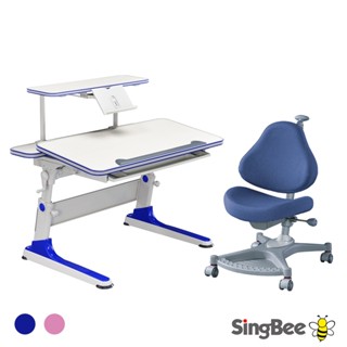 【SingBee 欣美】寬105cm 兒童桌椅組SBD-602&80+139S椅(書桌椅 兒童桌椅 兒童書桌椅