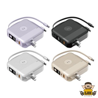 2025年最新款 Oweida AI智慧無線充行動電源 10000mAh 磁吸無線充電 自帶線 PD快充 可充手錶
