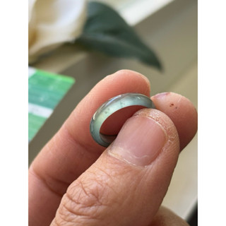 內徑13.7，國際戒圍5，G491，玉到愛，危料，玻璃種藍鋼翡翠戒指（戒圈），瓜料，完美無紋，保證瓜地馬拉翡翠A貨