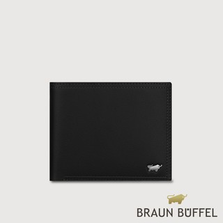 【BRAUN BUFFEL】斯杜迪歐 8卡男夾-黑色(德國小金牛台灣總代理)/BF566-313-BK