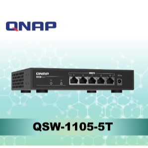 (聊聊享優惠) QNAP QSW-1105-5T 5埠 2.5GbE 無網管型交換器 (臺灣本島免運費)