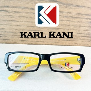 【 美國嘻哈品牌KARL KANI 】 街頭文化｜潮流休閒品牌｜紐約｜黑黃｜出清｜長方框【唯光眼鏡 】