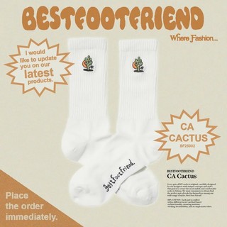 BEST FOOT FRIEND /BFF襪 CA CACTUS 仙人掌 刺繡長襪【PS中壢】