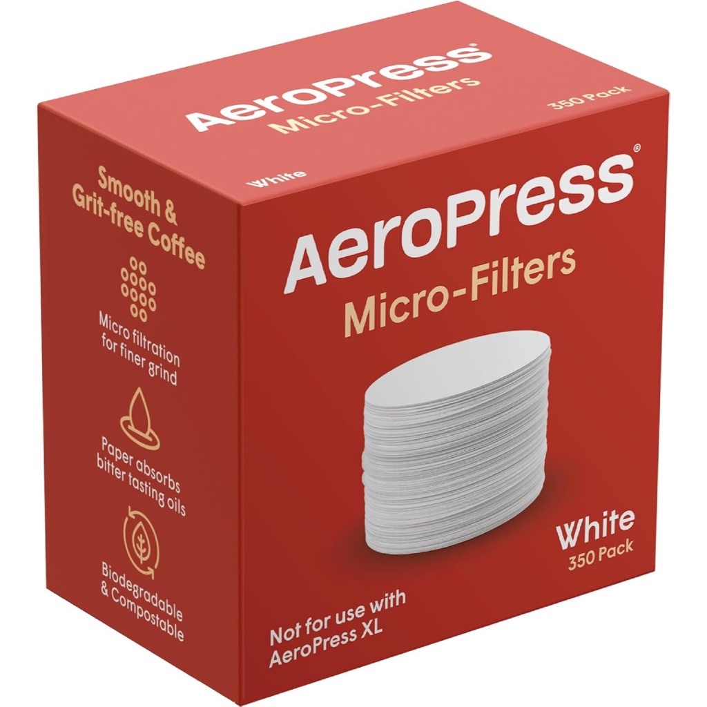 總代理 Aeropress 愛樂壓 專用特殊濾紙補充包 64mm 100%美國製造進口 閒閒沒事壓一壓