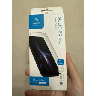 Imos Apple Iphone 15pro 3D微曲高透螢幕玻璃保護貼