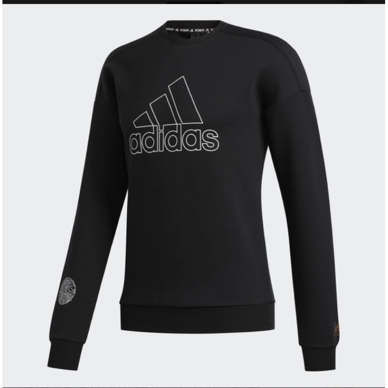 ADIDAS CNY 男裝 長袖 上衣 休閒 潮流 保暖 舒適 黑 FU6222