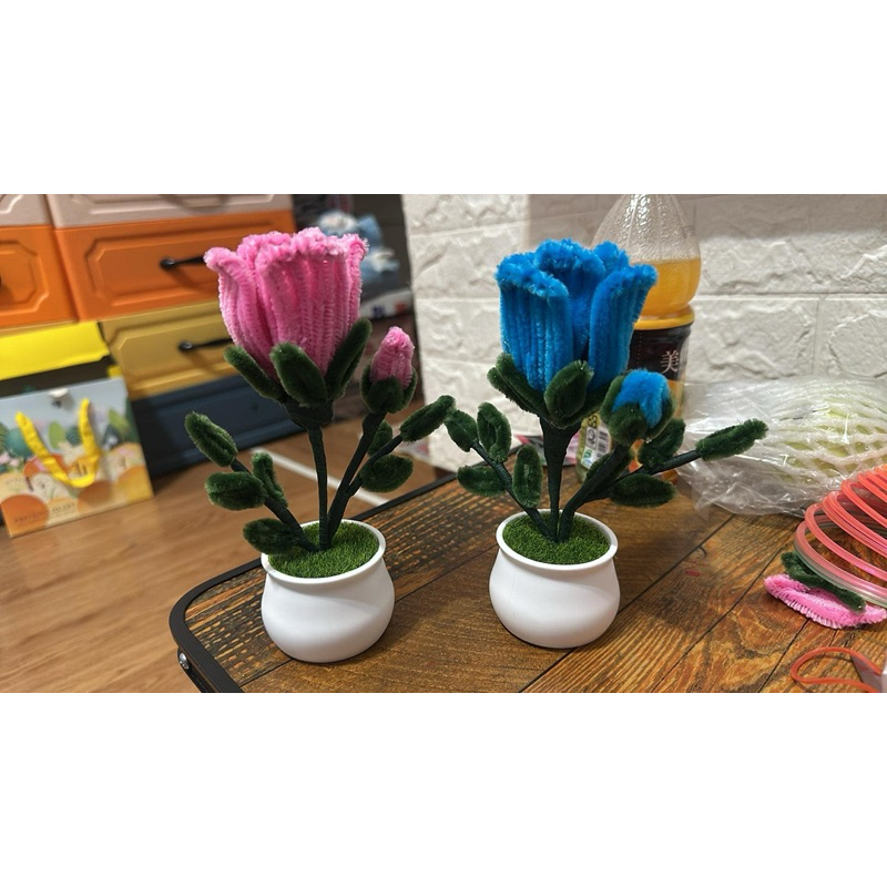 fuzzy wire roses