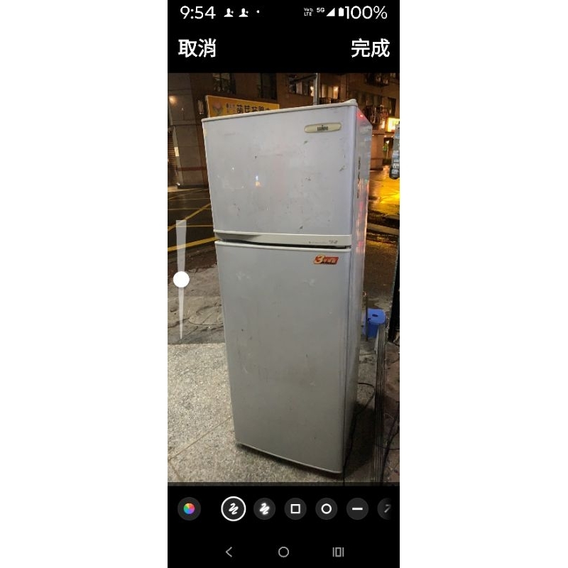 特價5500，節能省電~二手中古聲寶250公升雙門冰箱，型號SR-K25G，保固3個月，這台價格好商量