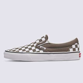 [unclev1966] VANS CLASSIC SLIP-ON 灰棕色 棋盤格 休閒 懶人鞋 滑板鞋 男女款