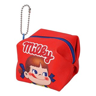 PEKO 不二家 牛奶妹 拉鍊零錢包 小物包 7x8x6.5cm Sanrio日本正版 mp173