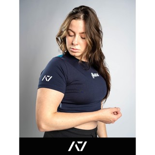 A7｜USAPL 短版止滑訓練衣 (女款 / 海軍藍)｜A7臺灣總代理｜健力 健身 背槓 深蹲 臥推