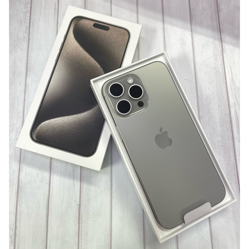 女用機 iphone 15 pro max 512g 原色鈦金屬 外觀無傷 無換過零件