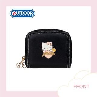 【OUTDOOR】Hello Kitty 零錢包｜經典拼色設計｜輕巧收納 ODKT24J04BK