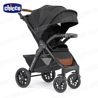 chicco-Bravo極致完美手推車領航版-飆風悍黑+Bebe amico-風扇涼感墊 bravo 嬰兒推車 涼墊組