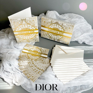 (十套裝)全新⭐️DIOR 迪奧金燦凡爾賽 燙金卡片 / Dior卡片/迪奧卡片收納盒/DIOR金燦小禮盒