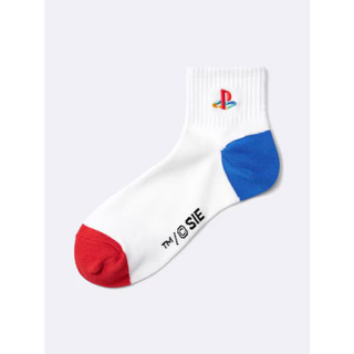 GU聯名款 Sony play station 襪子 PS聯名短襪 25-27公分