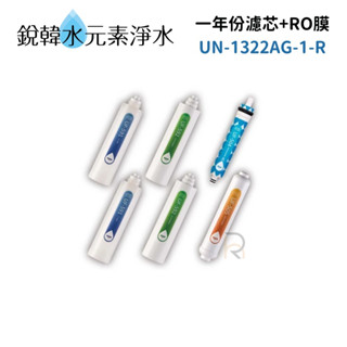 【賀眾牌】UN-1322AG-1-R年份濾芯(含RO膜-UR-672BW-1適用) 銳韓水元素淨水