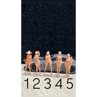 1:64 1/64 裸 草帽 冰淇淋 泳裝 比基尼 包子頭 脫衣 小人 人偶 公仔 微縮 模型 場景搭配 多美 風火輪