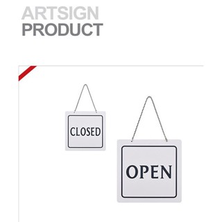 [職人の紙．工場販売] 韓國雅善／吊掛式標示牌／OPEN & CLOSE／高密度發泡樹脂／7901／出清商品／含稅販売!